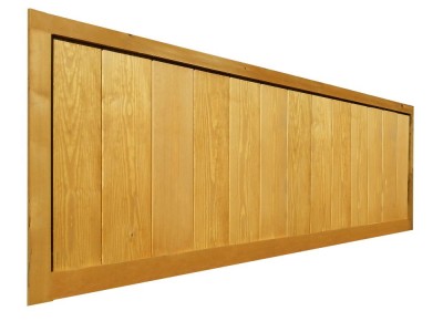 Solid Boarded Fence Panels - Natural Finish Photo